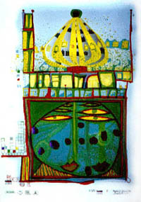 Hundertwasser - Homo Humus Come Va - 10,002 Nights - 06387